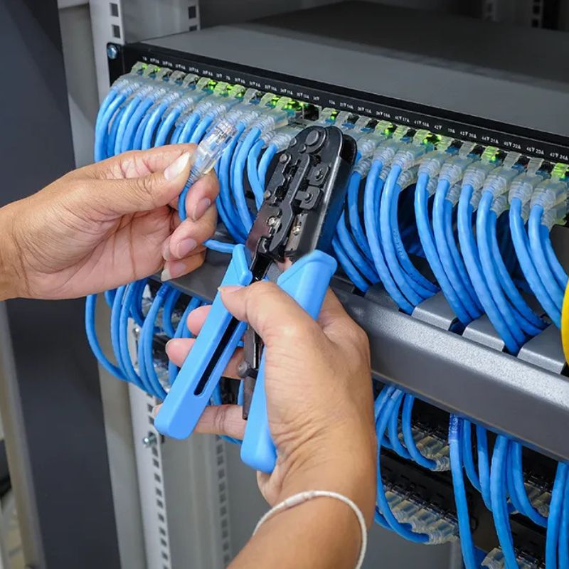 Licensed Electrician Working